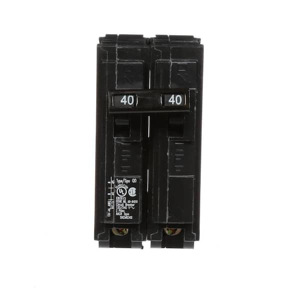 Siemens 40 Amp Double-Pole Type QD Replacement Circuit Breaker