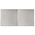Kingsbridge 2 ft. x 4 ft. Lay-in or Glue-Up Border Ceiling Tile in Antique Silver (80 sq. ft. / Case)