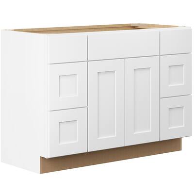 Hampton Bay Shaker Ready To Assemble 48 In. W X 34.5 In. H X 21 In. D X ...