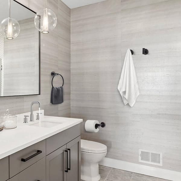 3-Piece Bath Hardware Set with Mounting Hardware in Oil Rubbed Bronze