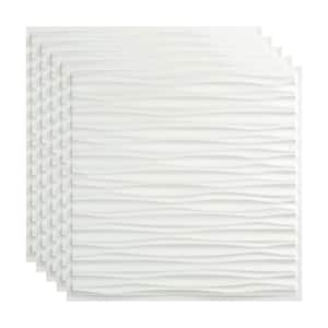 Dunes 2 ft. x 2 ft. Gloss White Lay-In Vinyl Ceiling Tile (20 sq. ft.)