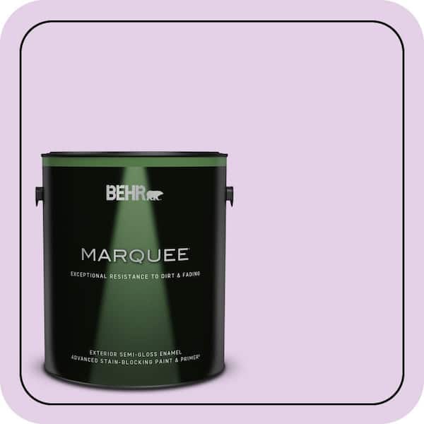 BEHR MARQUEE 1 gal. #P100-2 Sweet Romance Semi-Gloss Enamel Exterior Paint & Primer