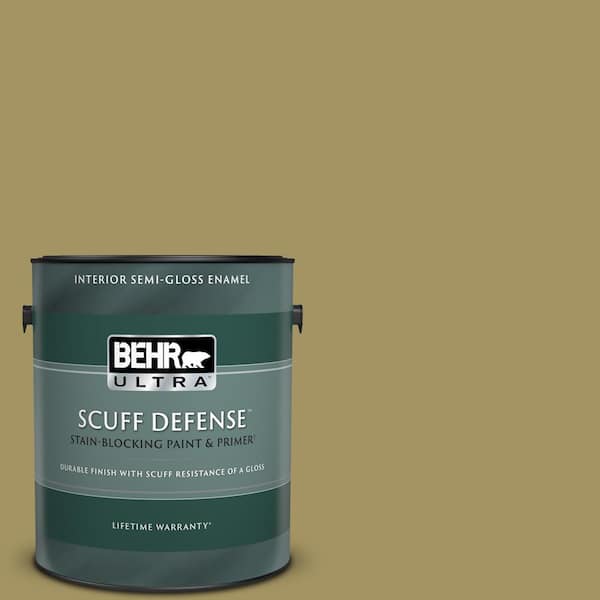 BEHR ULTRA 1 gal. #M330-6 Keemun Extra Durable Semi-Gloss Enamel Interior Paint & Primer