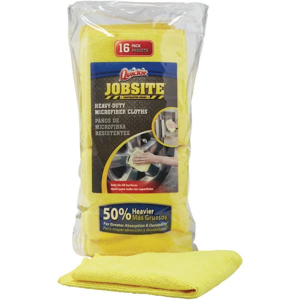 FIXSMITH Microfiber Cleaning Cloth - Pack of 8, Size: 12 x 16 in, Cleaning Cloths for Car Kitchen Home Office.