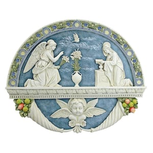 14.5 in. x 18 in. The Annunciation to the Virgin Mary by Della Robbia Wall Sculpture