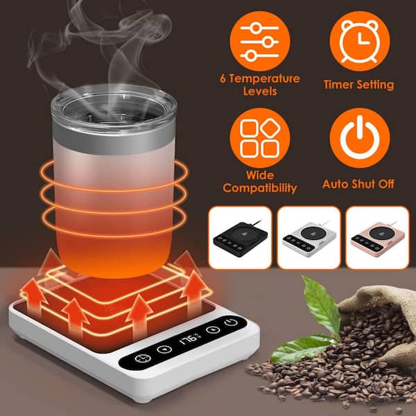 Electric Coffee Mug Warmer - 3 Temperature Settings, Auto Shut Off, USB  Heating Pad For Beverages, Milk, Tea & Hot Chocolate