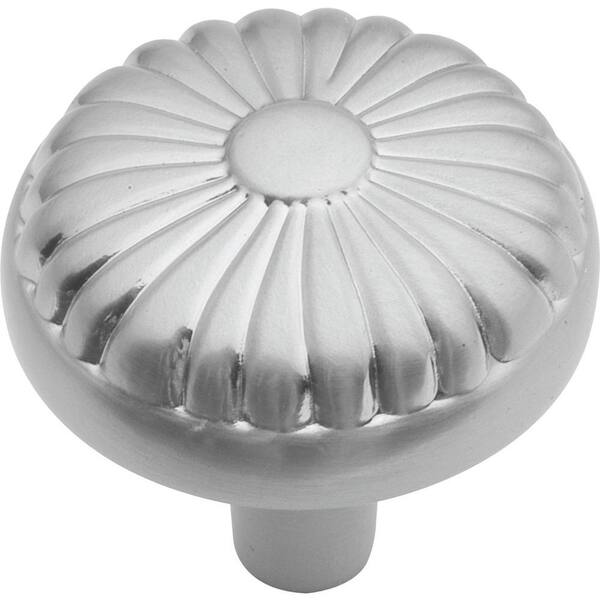 HICKORY HARDWARE Eclipse 1-1/4 in. Satin Silver Cloud Cabinet Knob