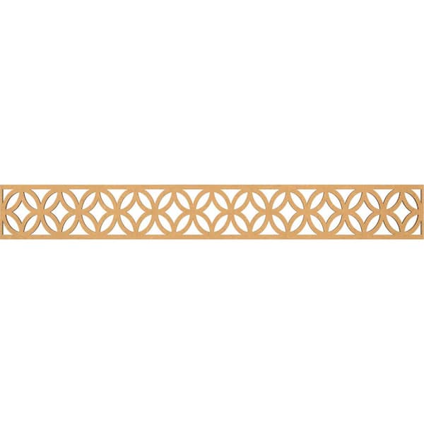 Ekena Millwork Crosby Fretwork 0.25 in. D x 46.5 in. W x 6 in. L MDF Wood Panel Moulding