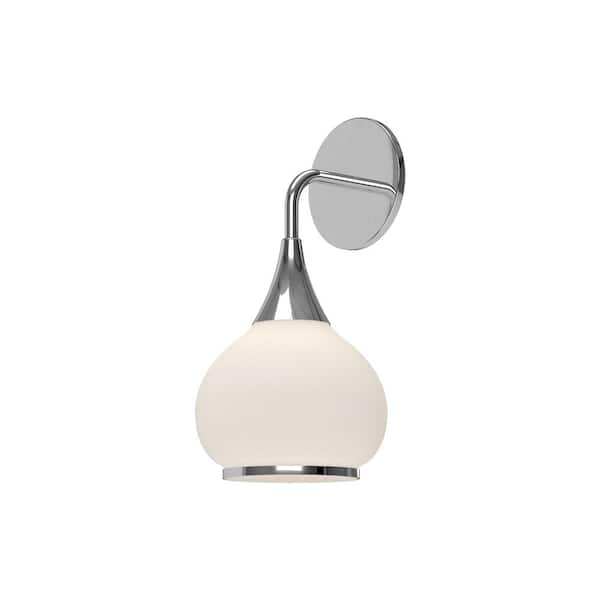 ALORA MOOD Hazel 6-in 1 Light 60-Watt Chrome/Opal Matte Glass Vanity Light