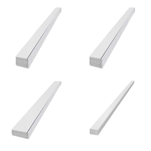 Timeless Farmhouse White Smooth Painted Shiplap & Trim Bundle