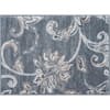 Tayse Rugs Madison Floral Dark Gray 2 ft. x 3 ft. Indoor Area Rug MDN3541 2x3