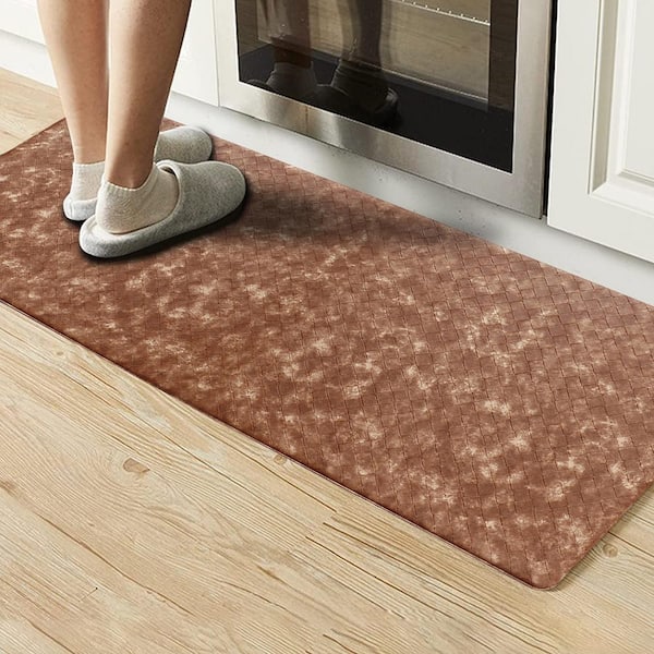 Medallion Embossed Cushioned Anti Fatigue Thick Non Slip Waterproof Kitchen  Rugs (Taupe, 20 in 2023