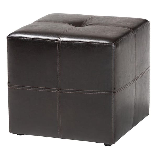 Nox Dark Brown Accent Ottoman