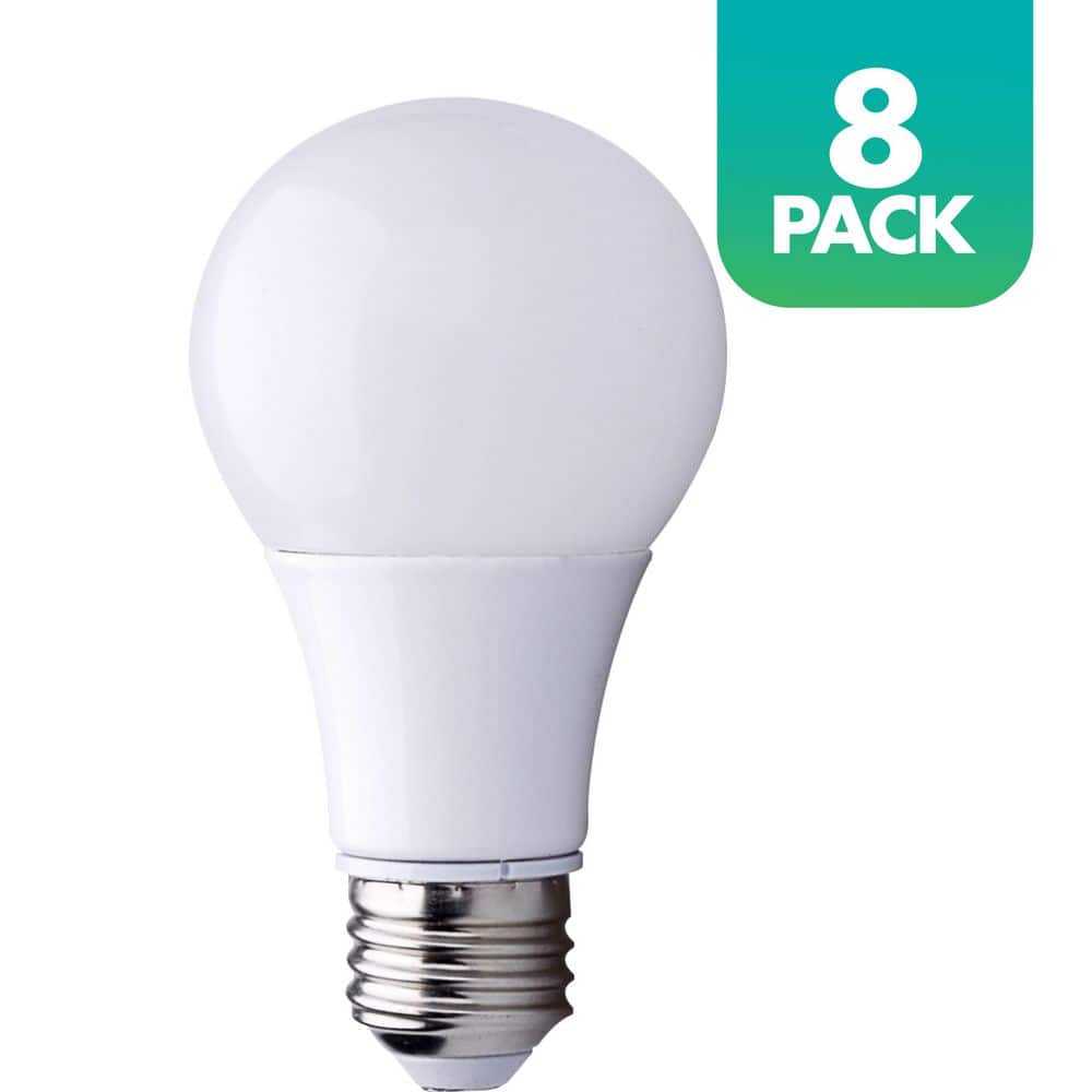 60-Watt Equivalent White Dimmable LED Light Bulb, 8-Pack