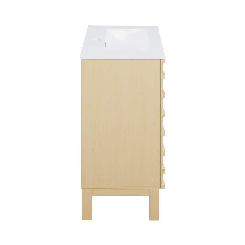 Cascade 24" Natural Oak Freestanding Bathroom Vanity
