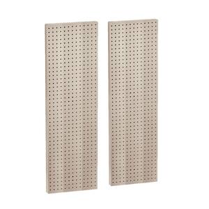 44 in. H x 13.5 in. W Almond Styrene Pegboard with One Sided Panel (2-Pieces per Box)