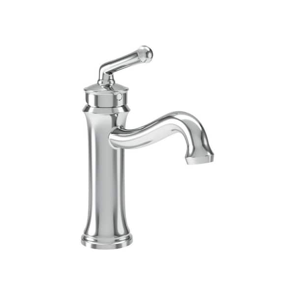 Braston Single-Hole Single-Handle Bathroom Faucet with Push Pop Drain in Satin Nickel (1.0 GPM)