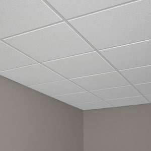 2 ft. x 2 ft. Radar Basic White Shadowline Tapered Edge Lay-In Ceiling Tile, pallet of 320 (1280 sq. ft.)