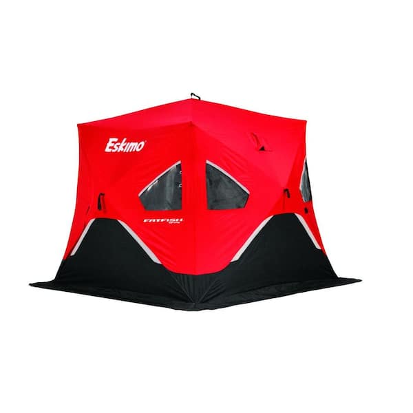 Eskimo FatFish Portable 3-4 Person Pop Up Ice Fishing Shelter ESKFF949