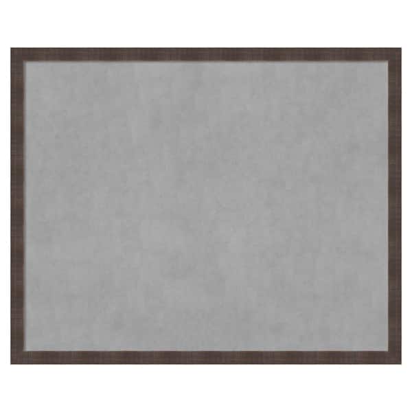 Amanti Art Whiskey Brown Rustic 42 in. x 34 in. Framed Magnetic Board