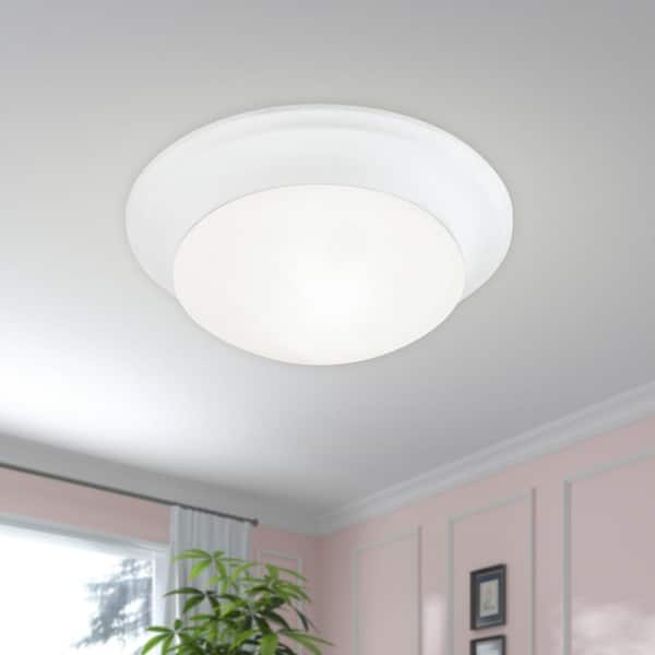 Livex Lighting Omega 16.5 in. 3-Light White Semi-Flush Mount