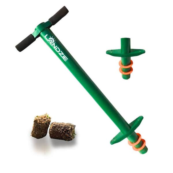 Grass Plugger Tool With Adjustable Digging Depth From 3 To 6