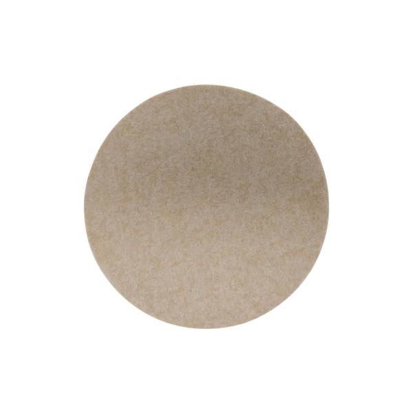 3-1/2 in. Beige Felt Heavy Duty Furniture Slider Pads for Hard Floors (4-Pack)