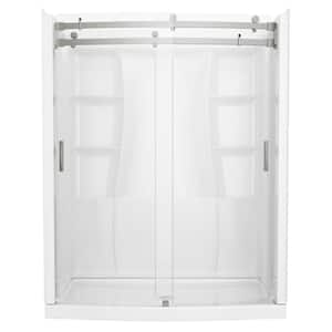 Classic 500 Curve 60 in. L x 32 in. W x 73.25 in. H Alcove Shower Stall/Kit