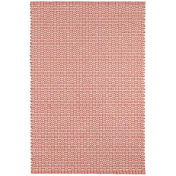 8 ft. x 10 ft. Paprika Miss Muffet Handwoven Cotton Indoor Area Rug