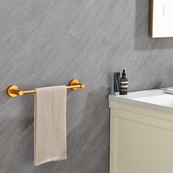 6-Piece Bathroom Towel Rack Wall Mount Bath Hardware Set