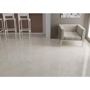 Monza Cemento 35 in. x 35 in. Polished Porcelain Floor and Wall Tile (85.06 sq. ft./Pallet)