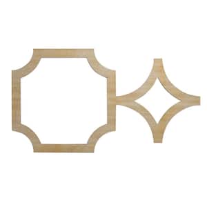 27 7/8 in. x 15 3/8 in. x 1/4 in. Hickory Medium Anderson Decorative Fretwork Wood Wall Panels (20-Pack)