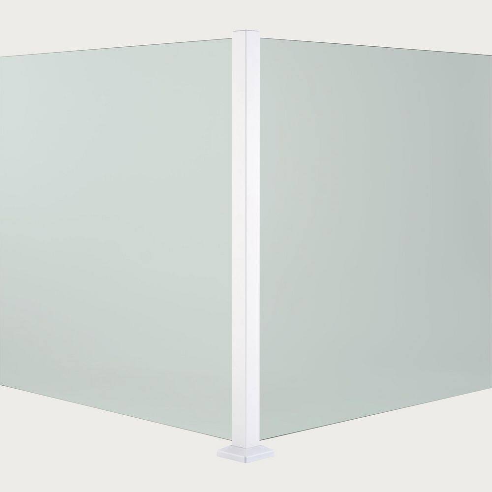 Portia 2 in. x 2 in. x 3.44 ft. White Aluminum Corner Metal Fence Post price history on PriceWatchPro