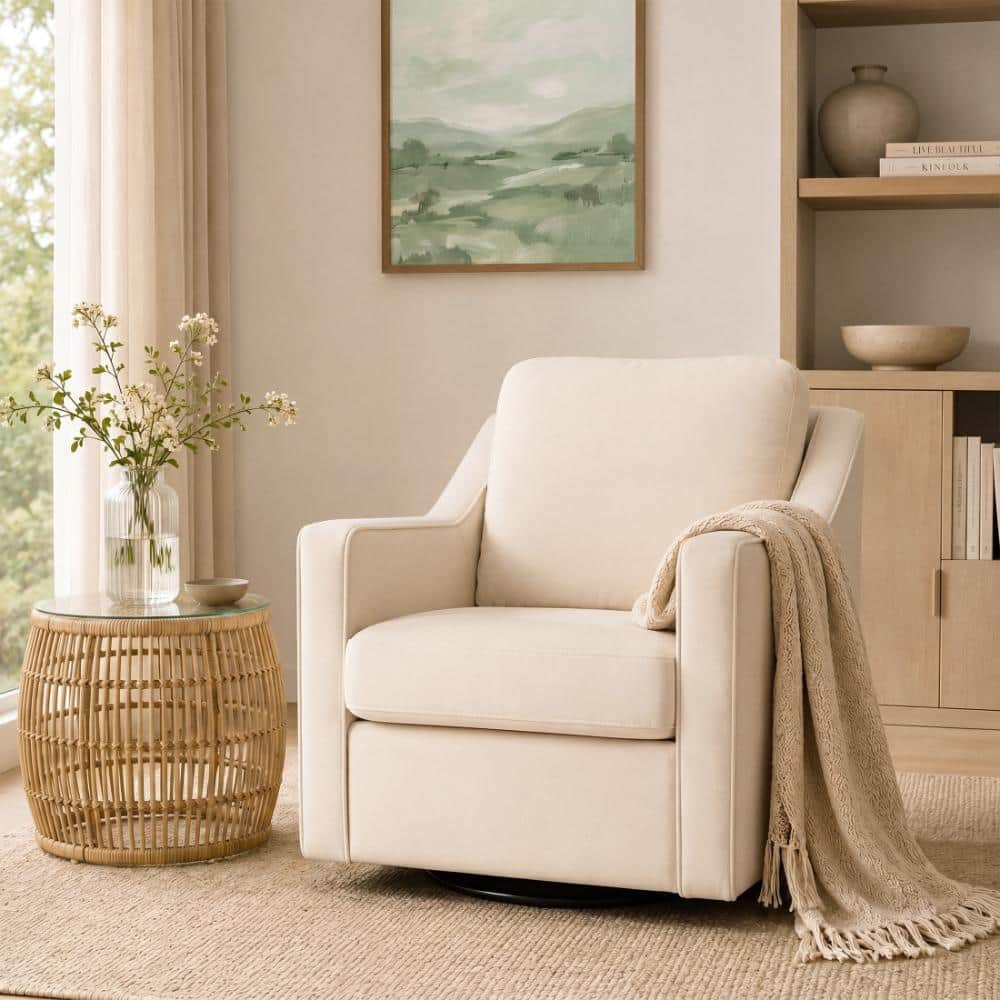 Blue Fabric Swivel Modern Accent Chair with Thickened Cushion for Living Room and Bedroom price history on PriceWatchPro