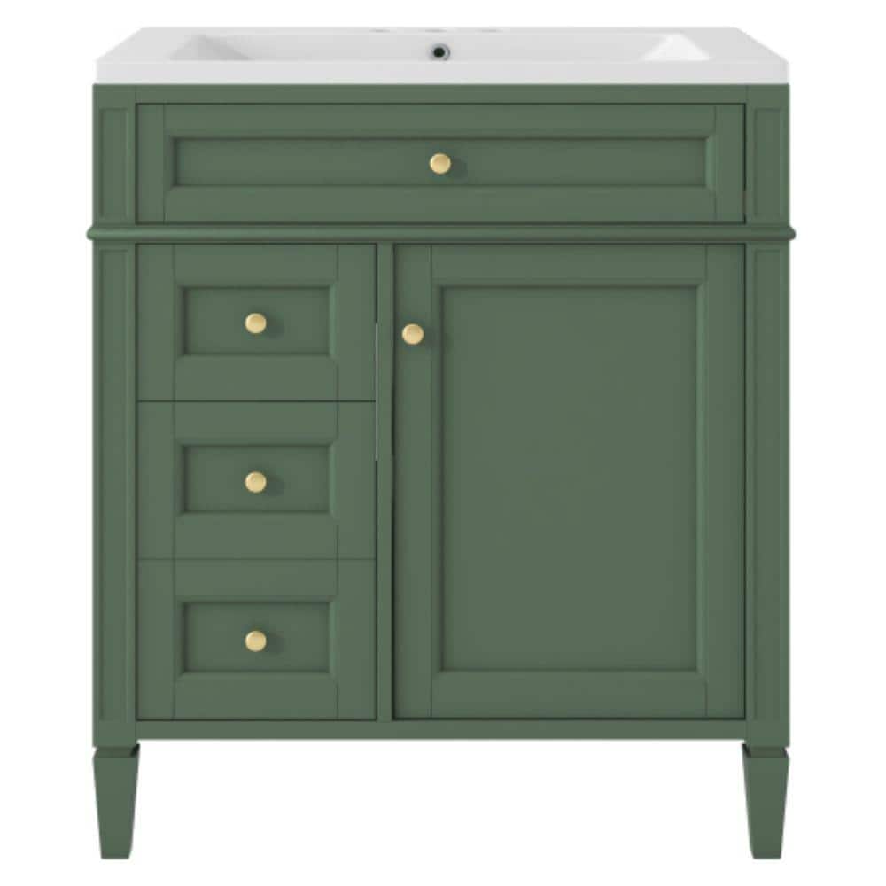 MR02 30.00 in. W x 18.00 in. D x 33.00 in. H Single Sink Freestanding Bath 