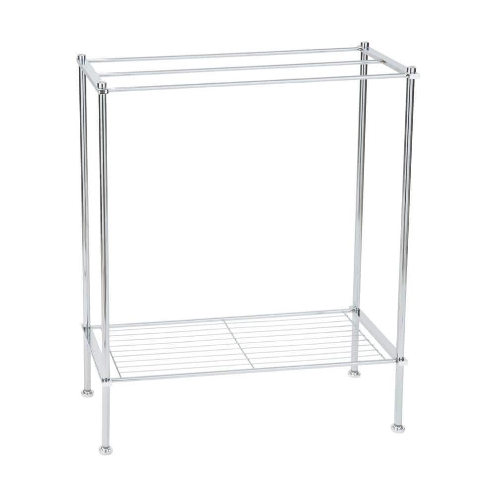 OIA Freestanding 3-Bar Towel Rack in Chrome NH-16986W - The Home Depot