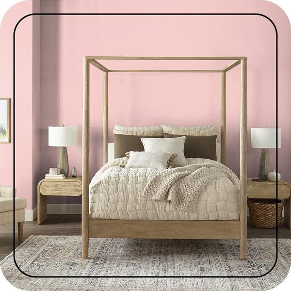 BEHR MARQUEE 1 gal. #T12-20 First Peach Eggshell Enamel Interior