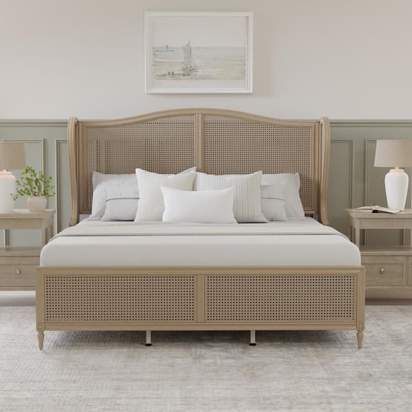  Hillsdale Furniture Sausalito Bed, King, Antique White : Home &  Kitchen
