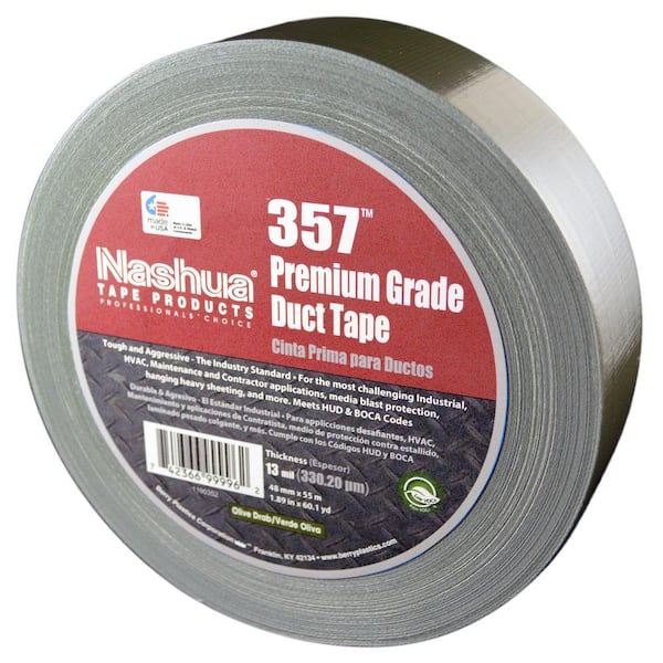 Nashua Tape 1.89 in. x 60.1 yds. 357 Ultra Premium Olive Drab Duct Tape