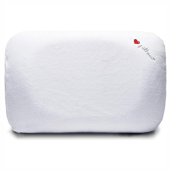 i pillow White Ergonomic Contour King Sized Sleeping Pillow with Cover