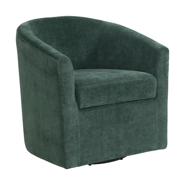 Tora Emerald Robin Swivel Barrel Chair (Set of 1)