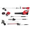 Milwaukee M18 FUEL 18V 16 in. Brushless Cordless QUIK-LOK String Trimmer/Blower Combo Kit w/ Pole Saw, Hedge, Edger, 3ft Extension 303121-49162718-49162719-49162720-2721