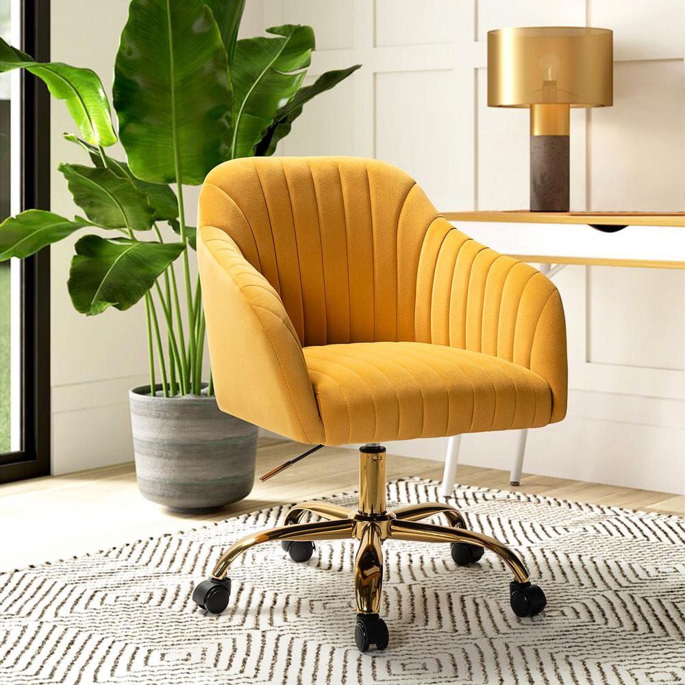 mustard task chair