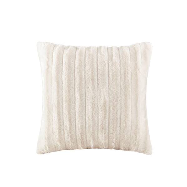 Madison Park York Ivory 20 in. x 20 in. Throw Pillow