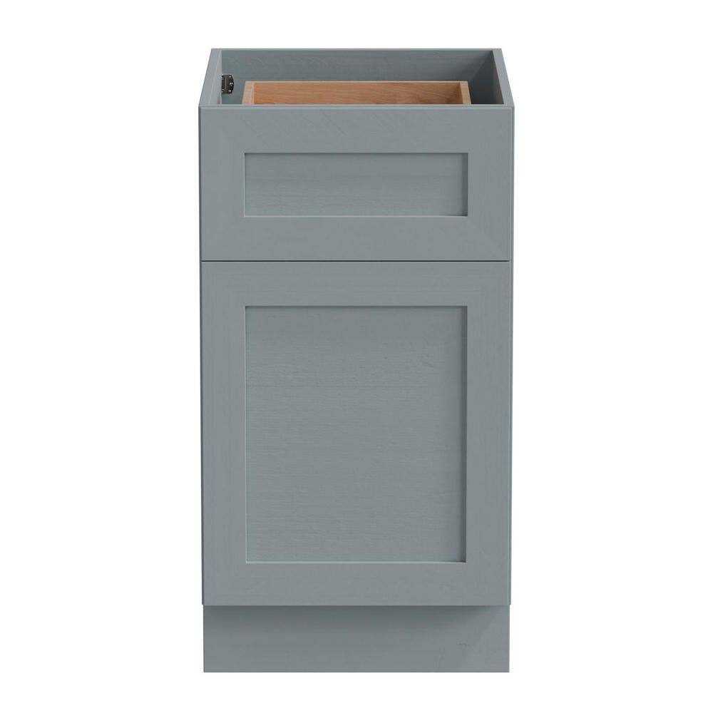 21 in. W x 24 in. D x 34.5 in. H Plywood Ready to Assemble Shaker Base Kitchen Cabinet in Gray with Adjustable Shelves price history on PriceWatchPro