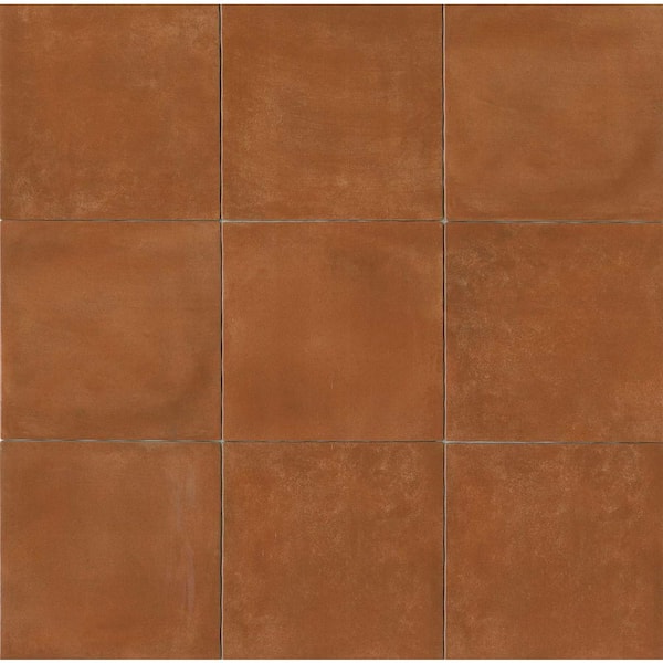 Cotto Nature Square 14 in. x 14 in. Glossy Sicilia Porcelain Tile (10.76 sq. ft. /Carton)