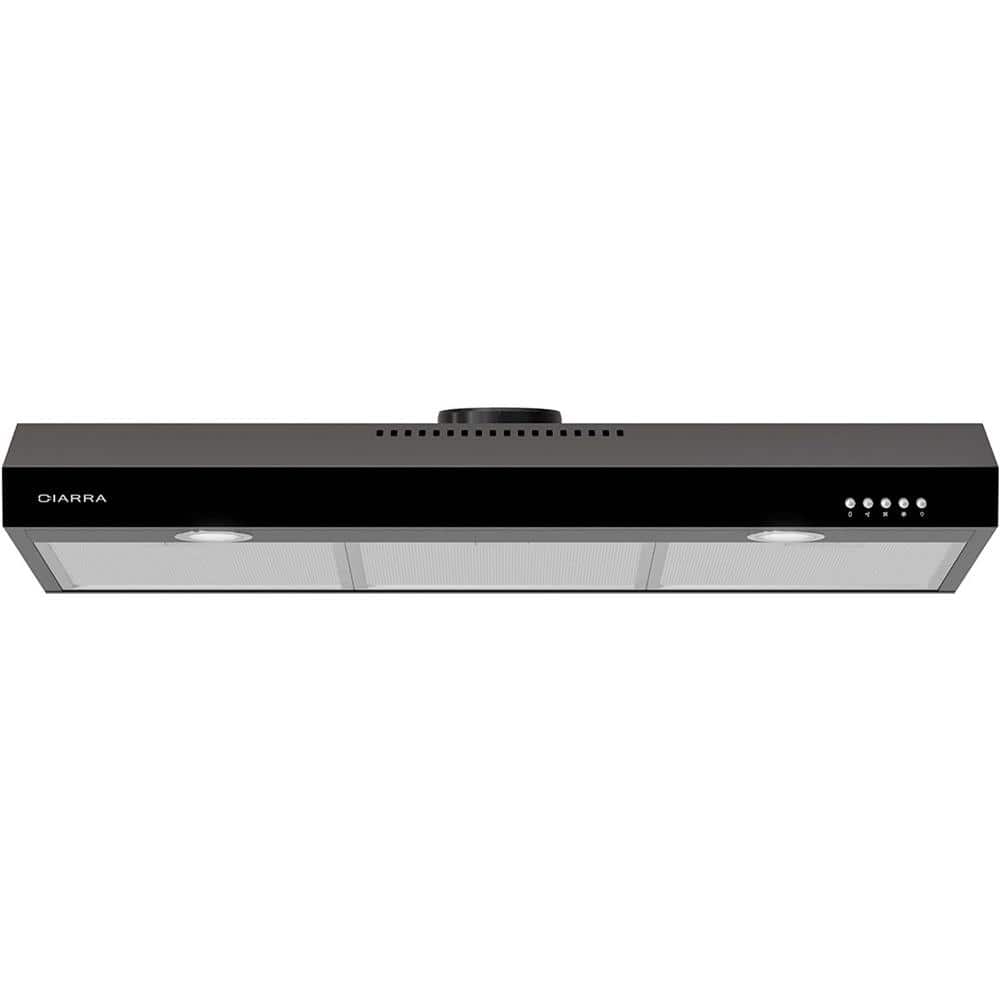 CIARRA 30 in. 200 CFM Convertible Under Cabinet Range Hood in Stainless  Steel CAS75905 - The Home Depot