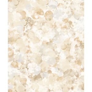 Atmosphere Collection Ochre/Beige Bubble Up Non-Pasted Non-Woven Paper Wallpaper Roll (Covers 57 sq. ft.)