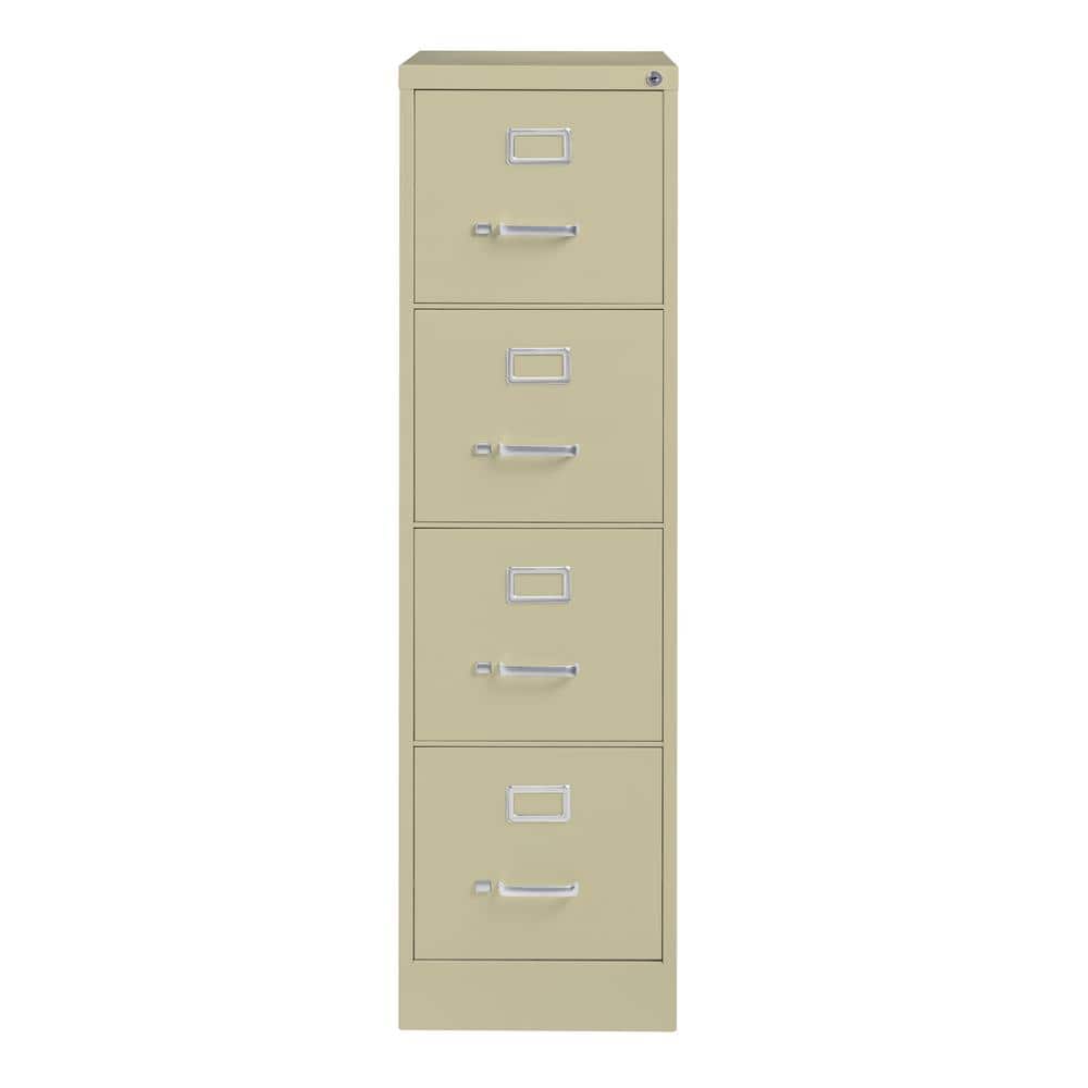 Putty 4-Drawer Lockable Fire Resistant Vertical File Cabinet