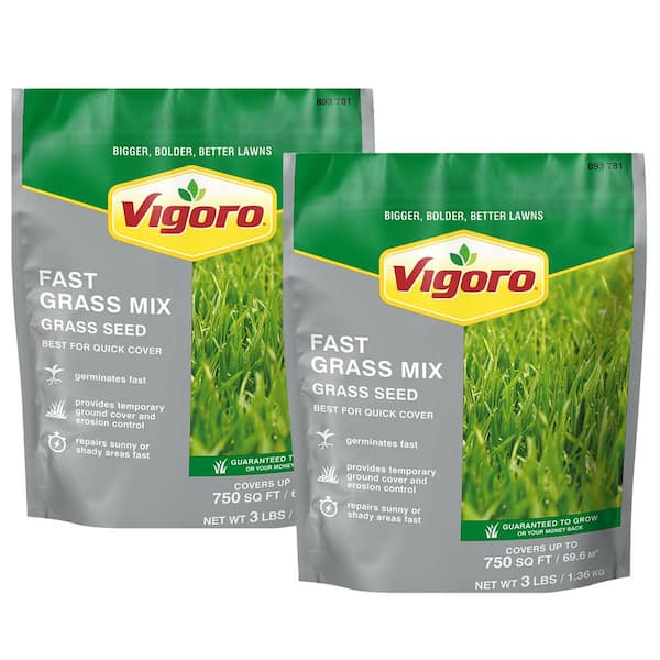 Vigoro 3 lbs. Fast Grass Seed Mix (2-Pack)